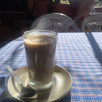 Coconut milk chai  at Old German Bakery in Dharamshala