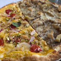 Vegan heura & vegan camperola (shared with my friend) at El Petit Obrador in Girona