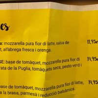 Three vegetarian pizzas than can be made vegan. at El Petit Obrador in Girona