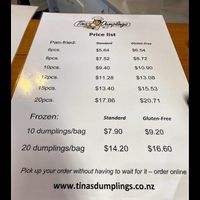  at Tina's Dumplings in Upper Hutt