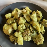 Pesto potatoes   at Pulse in Edinburgh