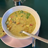 Thai Green soup  at Pulse in Edinburgh