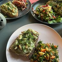 Artichoke and cashew cream on toast! 10/10   at Pulse in Edinburgh
