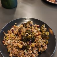 Broccoli salad at Pulse in Edinburgh