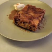 upside down cake at Pulse in Edinburgh