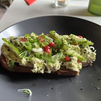 Fab things on toastt  at Pulse in Edinburgh