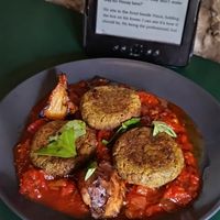 Herby rice and tofu balls at Pulse in Edinburgh