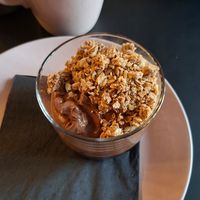 Chocolate yoghurt (more like a mousse!) at Pulse in Edinburgh