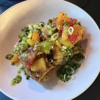 Savoury ‘French toast'  at Pulse in Edinburgh