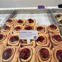 Raspberry roll  at Cinnamood in Dusseldorf