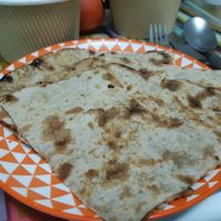 Vegan naan at Roti - Indian Vegetarian Kitchen in Madrid