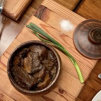 Mushroom clay pot  at Kozak Homemade Ukrainian Food in Vancouver