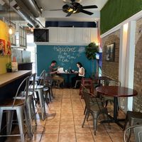 Indoor seating   at Blue Moon Cafe in Fayetteville