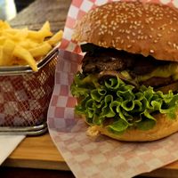 The real Burger in Vegan at Burger Grill 351 in Funchal