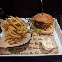 Vegan burger at Everyman Edinburgh in Edinburgh