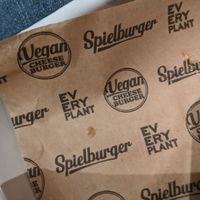 Dedicated paper for vegan burger at Everyman Edinburgh in Edinburgh