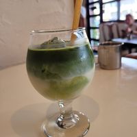 Soy matcha at Klatch Coffee in Ishigaki