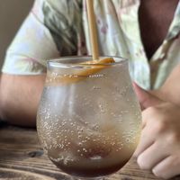 Iced lemonade with soda   at Klatch Coffee in Ishigaki