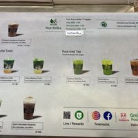 A few plant milk options   at Seven Suns - Central Rama 9 in Bangkok