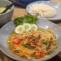 Papaya salad at Namaste Vegetarian in Phuket