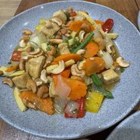 Tofu and cashew stir fry   at Namaste Vegetarian in Phuket
