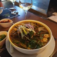 Vegan pho with mushrooms. Delicious at Hanoi in Athens