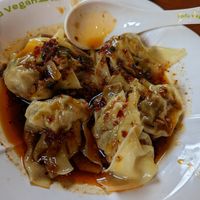 Wontons at Tofu Vegan - Spitalfields in East London