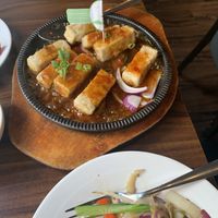 Deep fried tofu in special sauce (gluten-free)  at Tofu Vegan - Spitalfields in East London