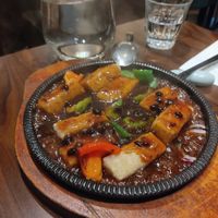 Sizzling Tofu Black Bean at Tofu Vegan - Spitalfields in East London