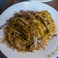 Fried noodles at Tofu Vegan - Spitalfields in East London