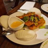 Twice-cooked ‘fisc'  at Tofu Vegan - Spitalfields in East London