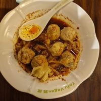 Wontons in house special saucee  at Tofu Vegan - Spitalfields in East London