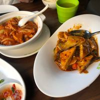 Kimchi chik'n and tofu stew at Tofu Vegan - Spitalfields in East London