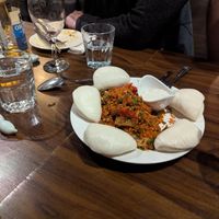 #58 fried aubergine was the crowd favourite! at Tofu Vegan - Spitalfields in East London