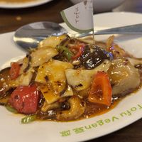 King oyster mushrooms   at Tofu Vegan - Spitalfields in East London