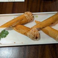 Sesame rolls at Tofu Vegan - Spitalfields in East London