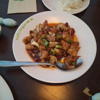 Chickn in peanut sauce at Tofu Vegan - Spitalfields in East London