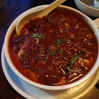 Silken tofu with spicy sauce at Tofu Vegan - Spitalfields in East London