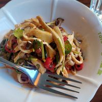Oyster mushroom starter at Tofu Vegan - Spitalfields in East London