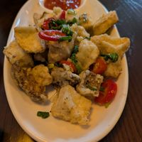 Salt and pepper mushrooms at Tofu Vegan - Spitalfields in East London
