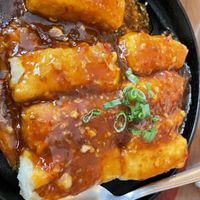 Sweet sauce tofu  at Tofu Vegan - Spitalfields in East London