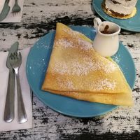 Crepes mit Schokoladensauce at Café Allerlei in Trier