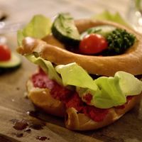 Beetroot Bagel  at Café Allerlei in Trier