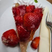 Erdbeerkuchen at Café Allerlei in Trier