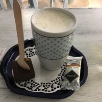 Orange hot chocolate! at Café Allerlei in Trier