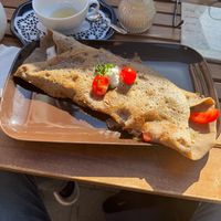 Herzhaft gefülltes Crêpe  at Café Allerlei in Trier