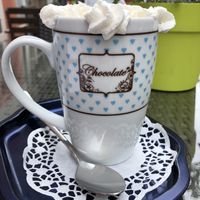 white chocolate with extra cream  at Café Allerlei in Trier