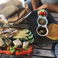 Cheese plate for 15 euros at Café Allerlei in Trier