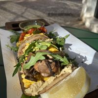 Salty tacos #Veganuary at M Cafe in Carcavelos