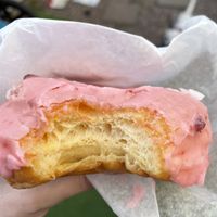 Nice soft and airy, but still doughy, center 🥹  at Anna's Marketplace Bakery in Goleta